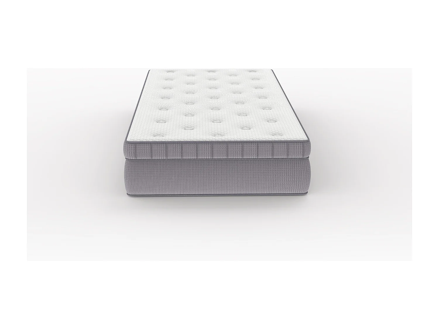 Matelas 90x200 cm H 25 cm avec ressorts ensachés 7 zones