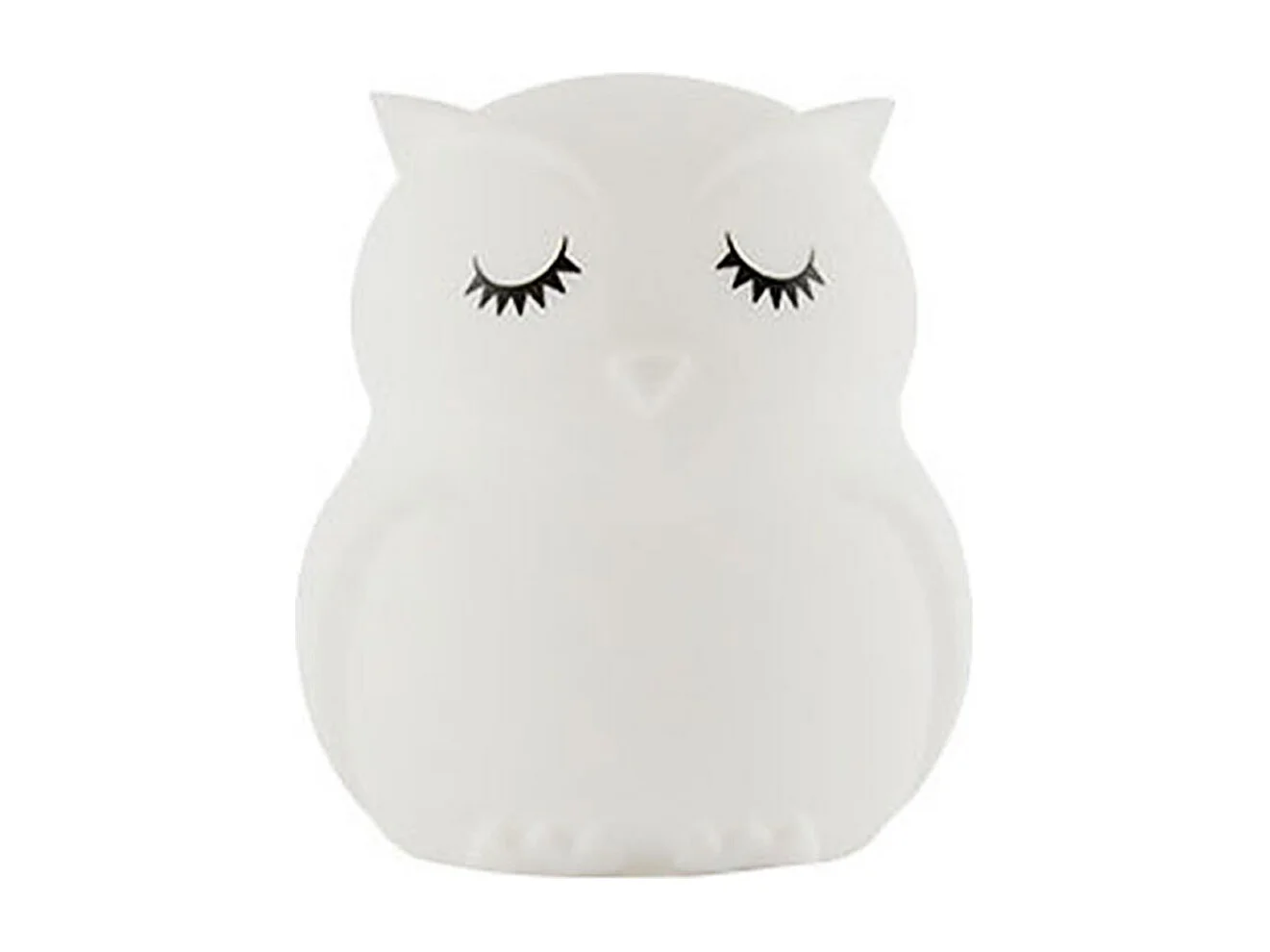 Veilleuse hibou blanche pour enfants avec 9 couleurs