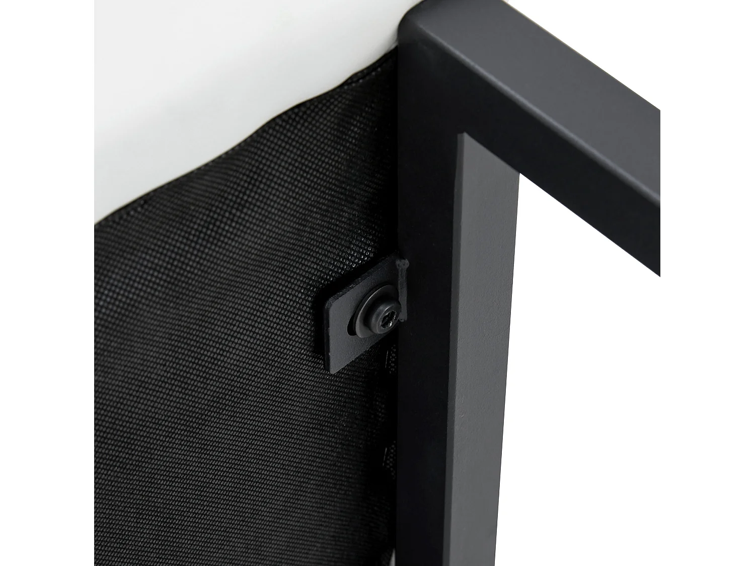 Juego de 2 taburetes de bar de PU blanco con patas de metal negro - Diseño nórdico