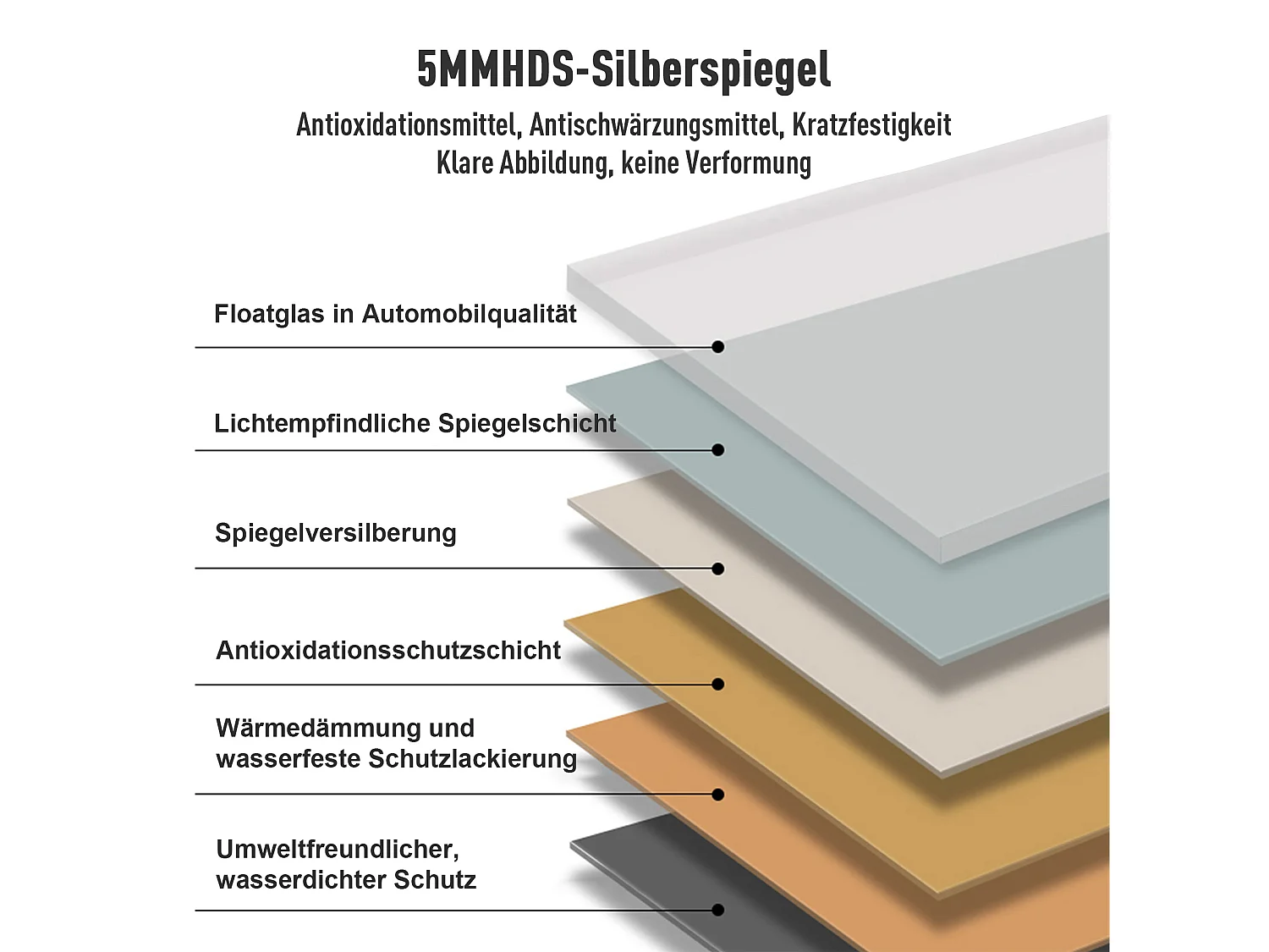 Miroir LED sur pied ou mural 163 x 54 cm, cadre métal noir, miroir argenté