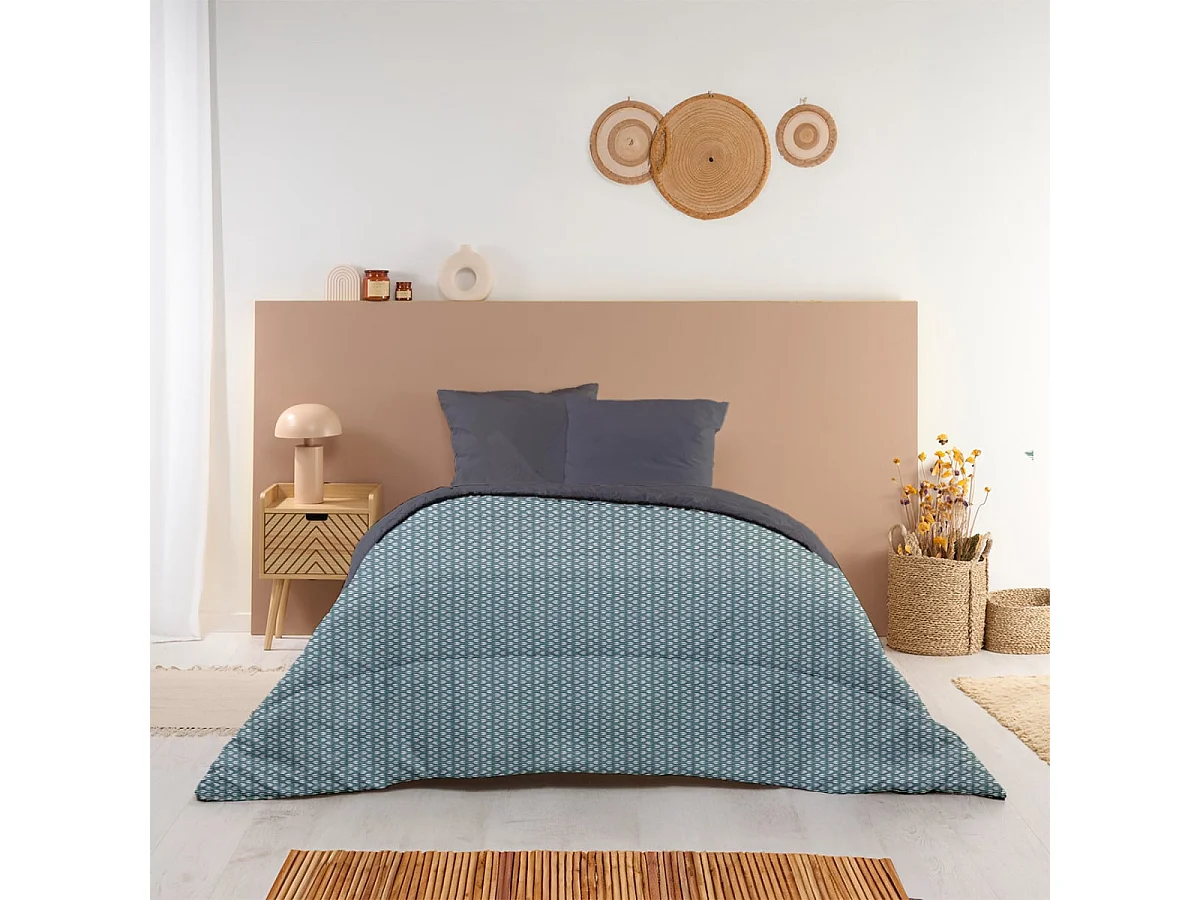 Couette imprimée Soumaya - Chaude 350g/m2 - 200x200cm