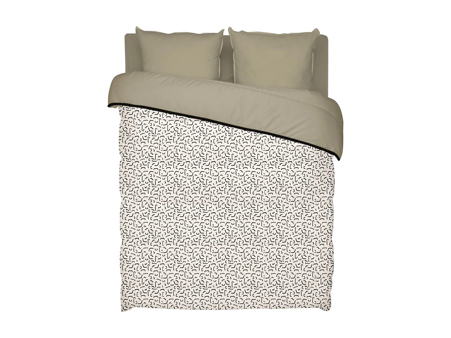 Couette imprimée Othon - Chaude 350g/m2 - 220x240cm