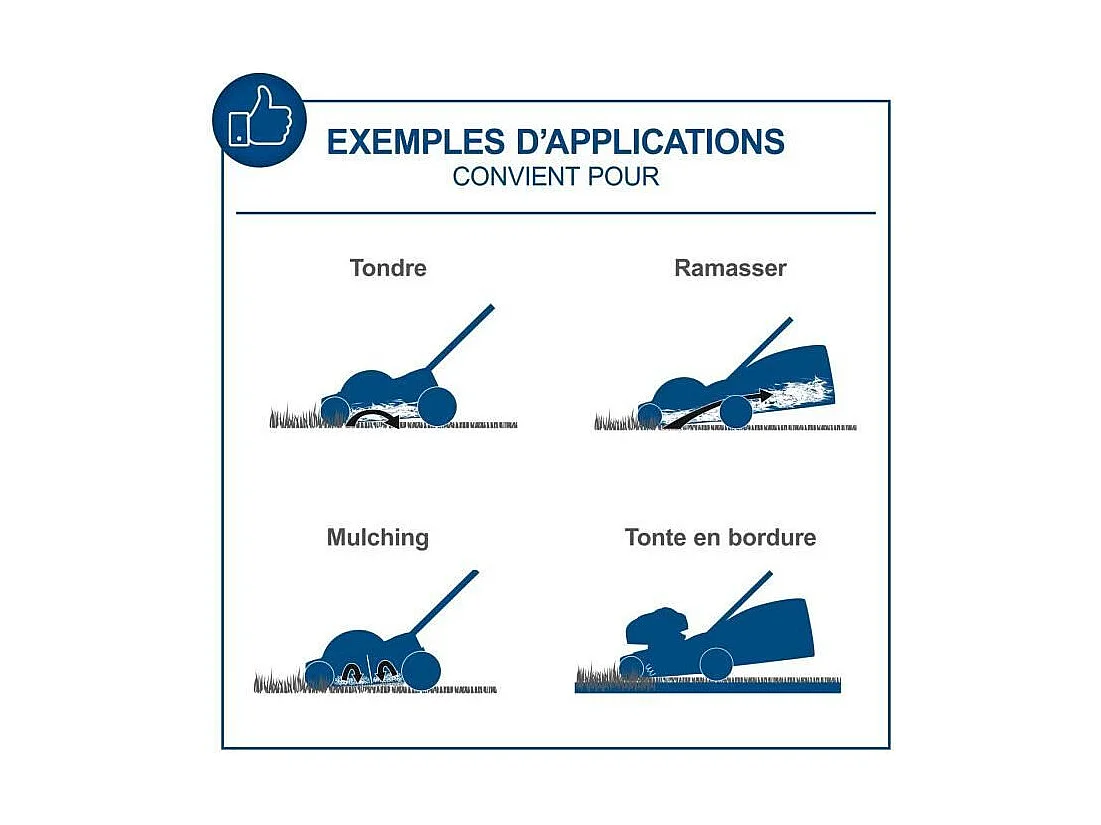Tondeuse a batterie - SCHEPPACH BC-MP430-X - 20V IXES - largeur coupe 43 cm - Mulching - sans batterie ni chargeur