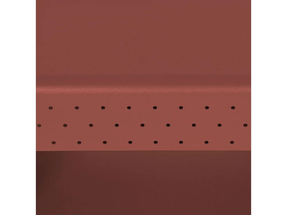 Curl - Table d'appoint en métal H 48 cm - Bordeaux