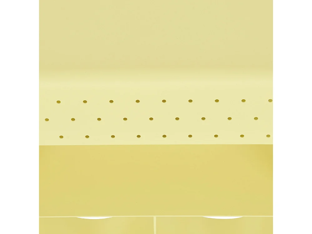 Curl - Table d'appoint en métal H 48 cm - Jaune