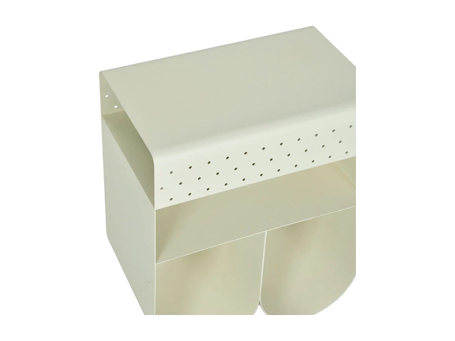 Curl - Table d'appoint en métal H 48 cm - Beige