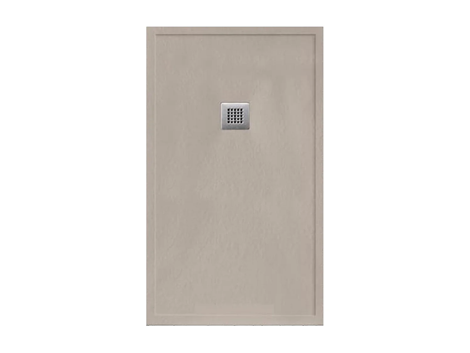 Douchebak van antislip hars | Inclusief afvoerventiel en rooster | Kleur | Moka | 90 X 180 cm