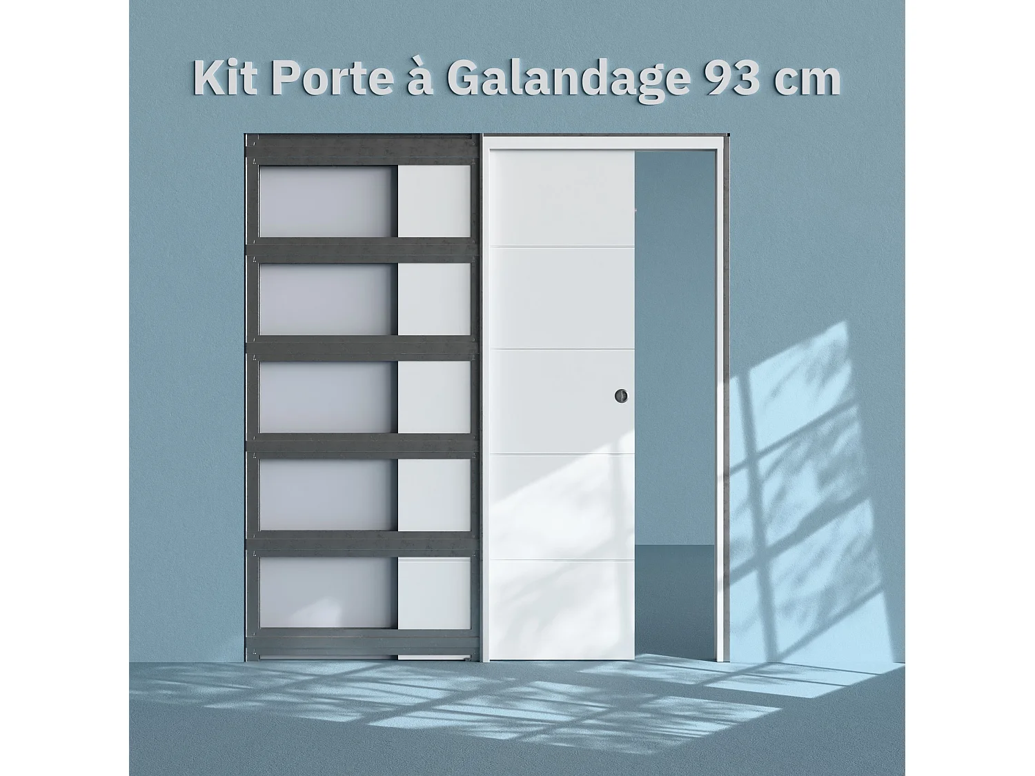 Kit Galandage Porte Ligne 93 cm avec Finition