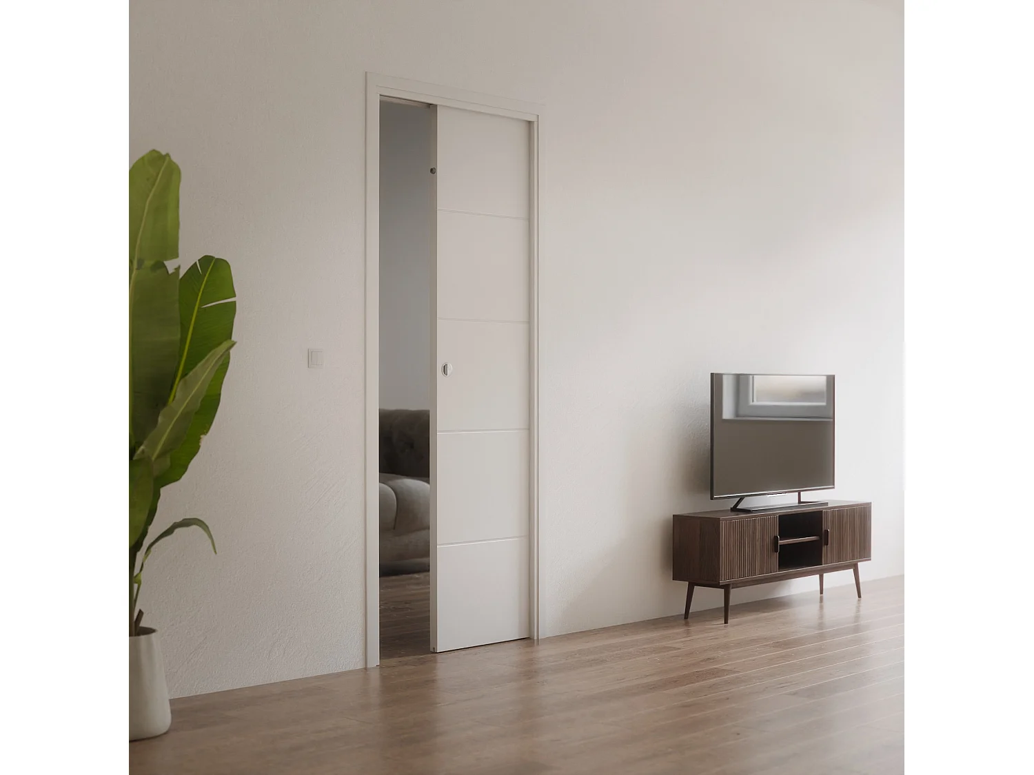 Kit Galandage Porte Ligne 93 cm avec Finition