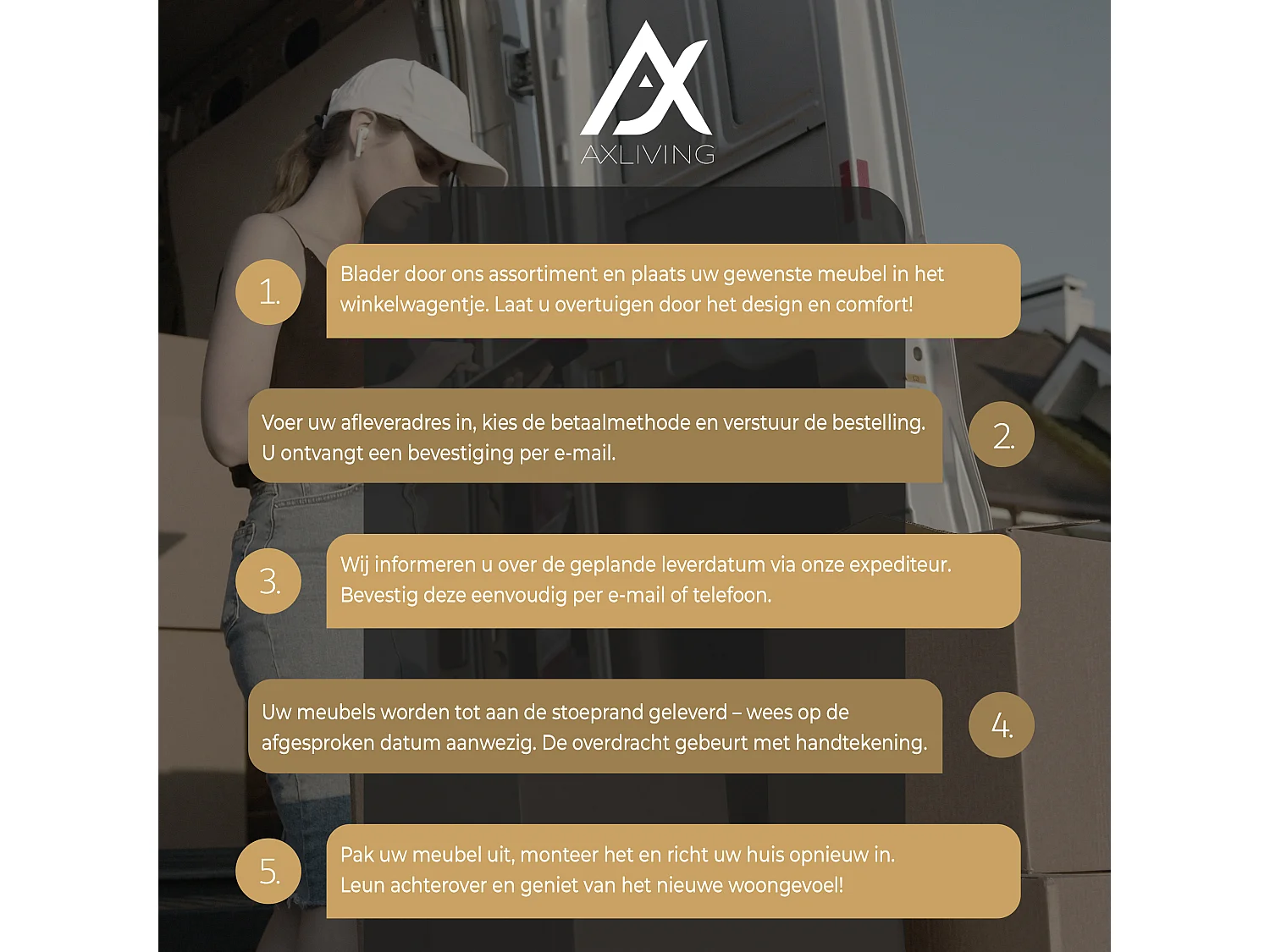 AX LIVING lit boxspring avec rangement marron 180x200 cm avec surmatelas Bursa lit double