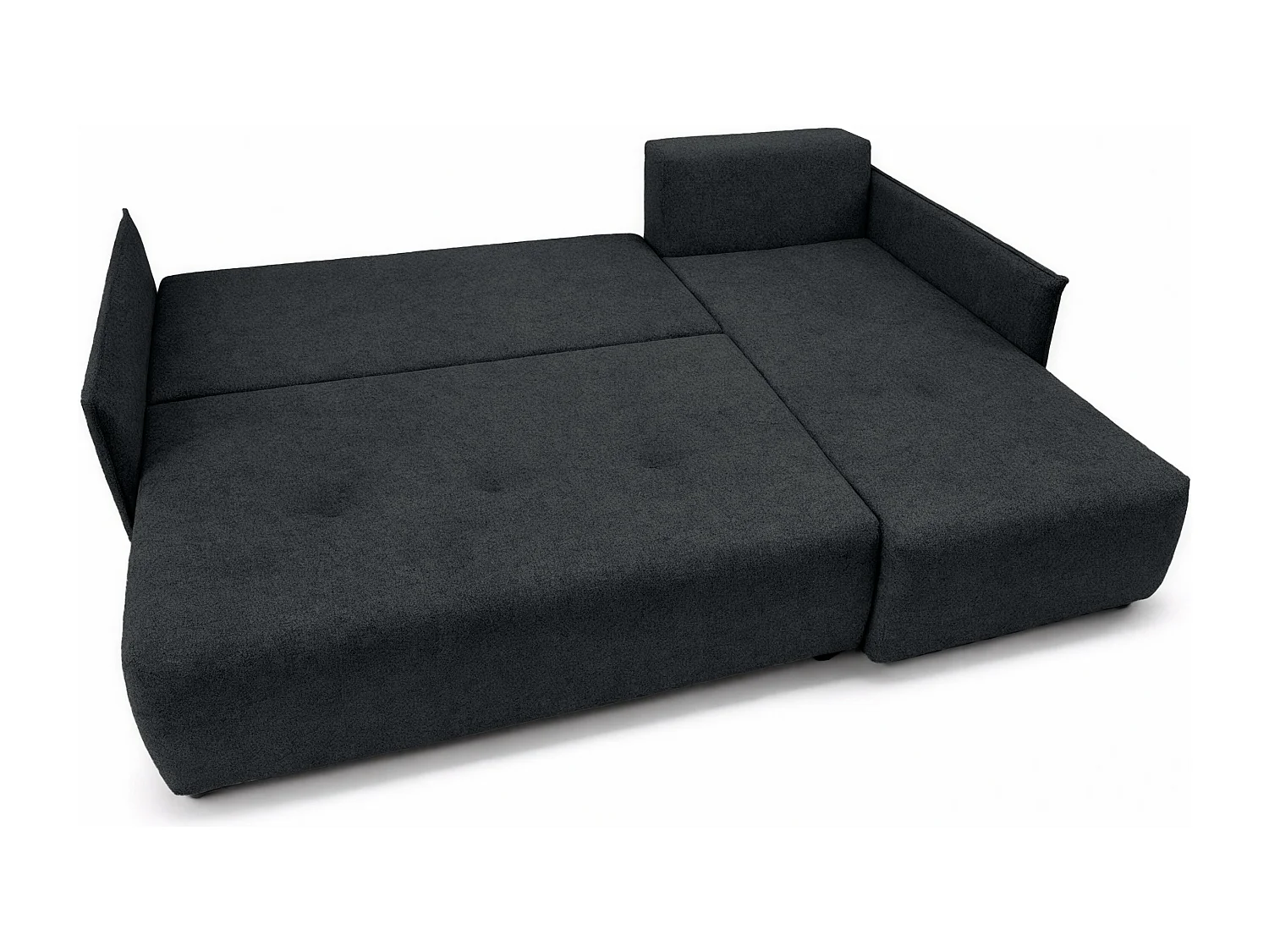 AX LIVING hoekbank Damascus zwart met slaapfunctie bedlade slaapbank 212 cm rechts