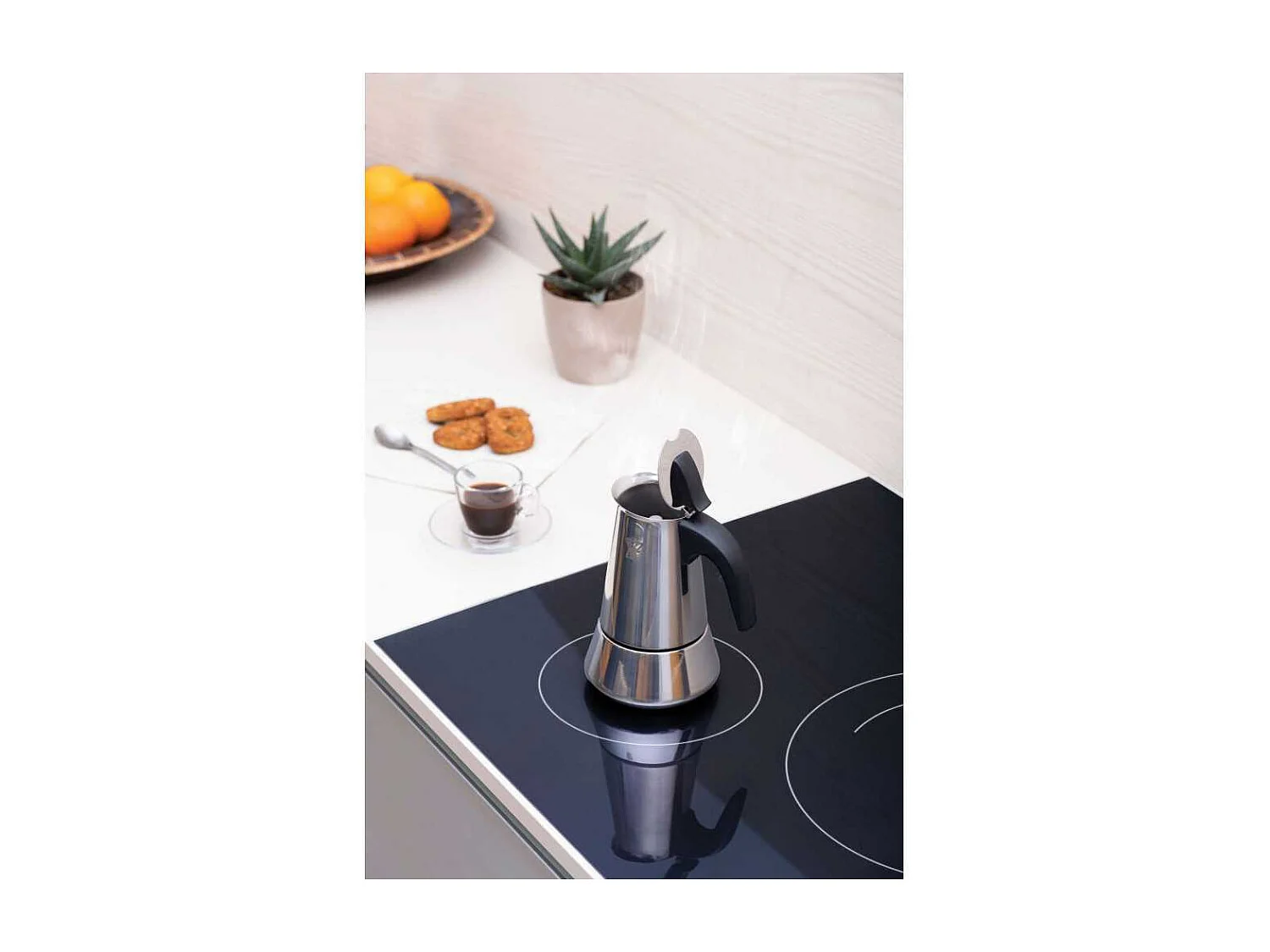 Italiaanse Koffiezetter Pezzetti Steelexpress 10 Kopjes Roestvrij Staal Voor Alle Vuurtypes Inclusief Inductie