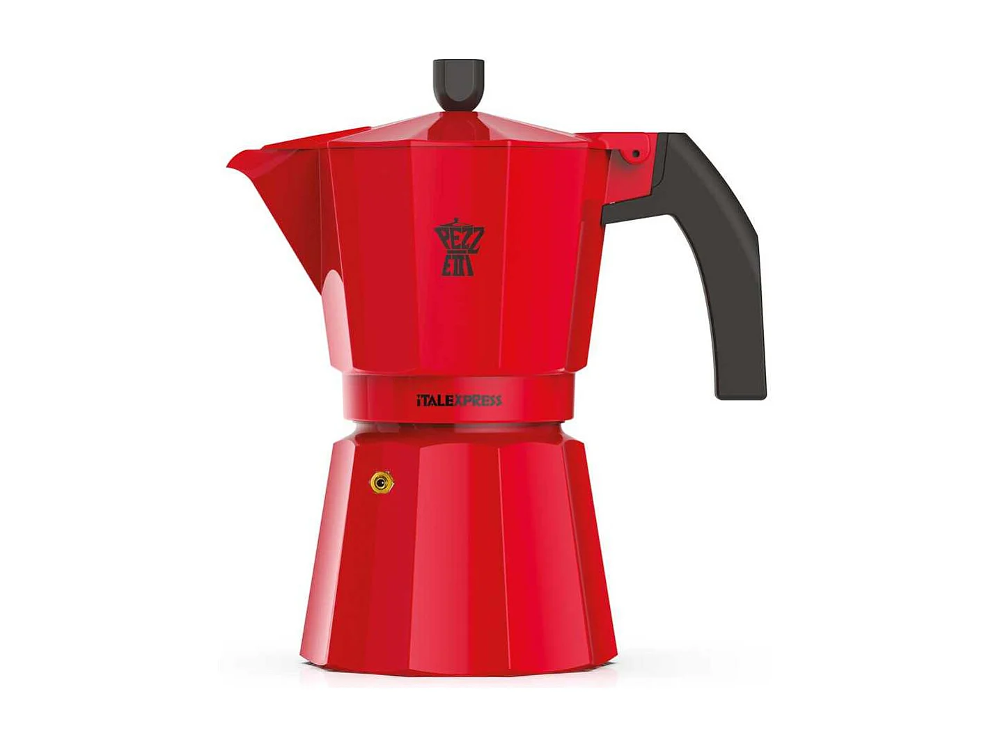 Cafetiere italienne - PEZZETTI - ITALEXPRESS - Aluminium - 3 tasses - Rouge