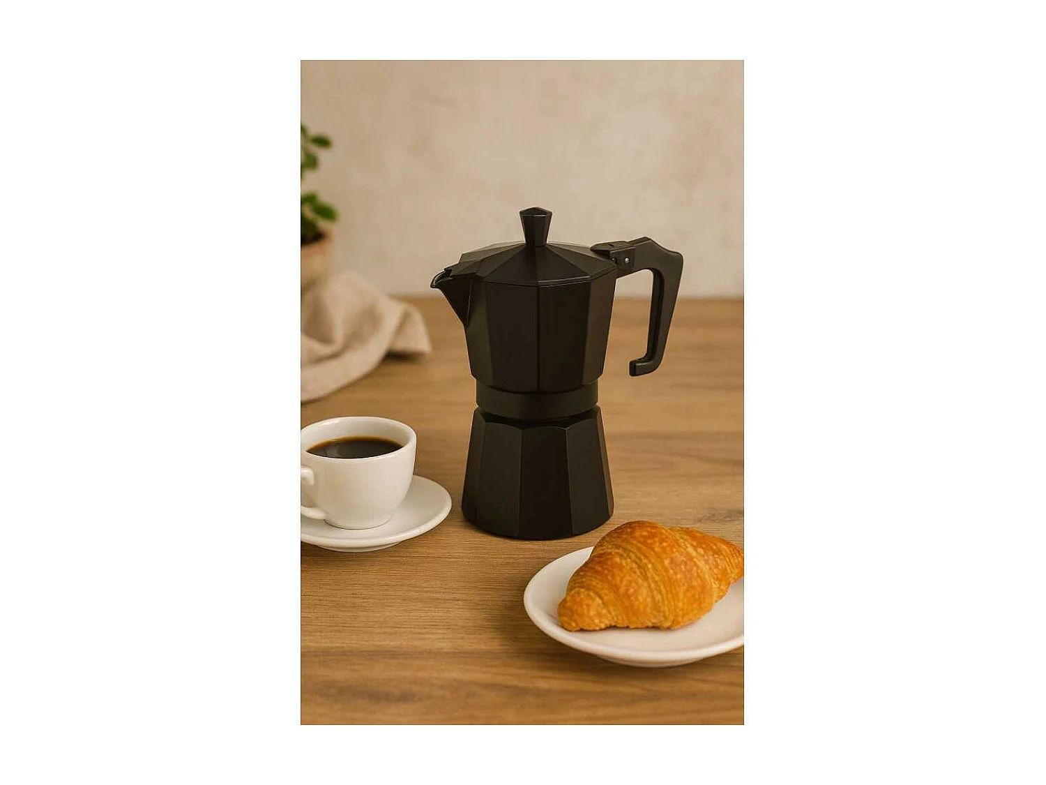 Cafetiere italienne - PEZZETTI - ITALEXPRESS - Aluminium - 3 tasses - Noir