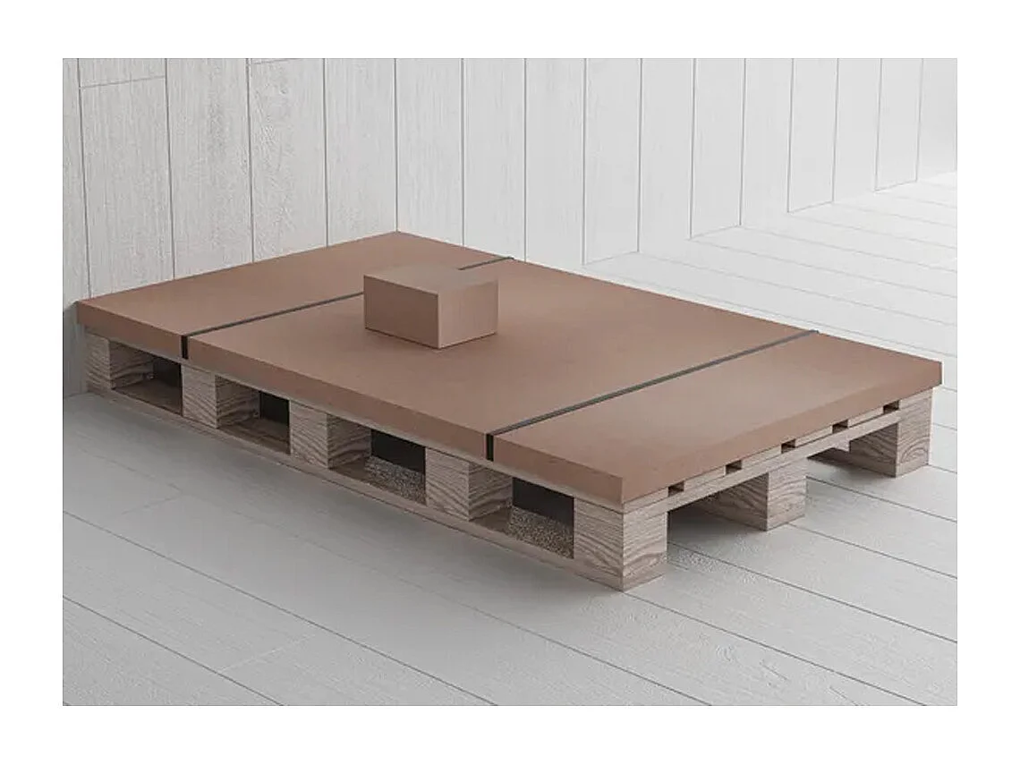 Platte douchebak van hars met antislip, inclusief verborgen afvoer | Kleur Grijs | 100x80cm