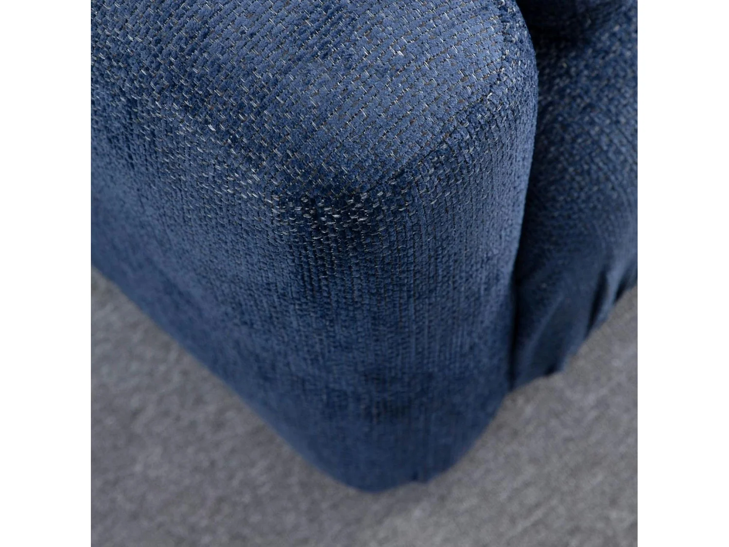 Canapé 2 places modulable bleu foncé, forme organique BARI