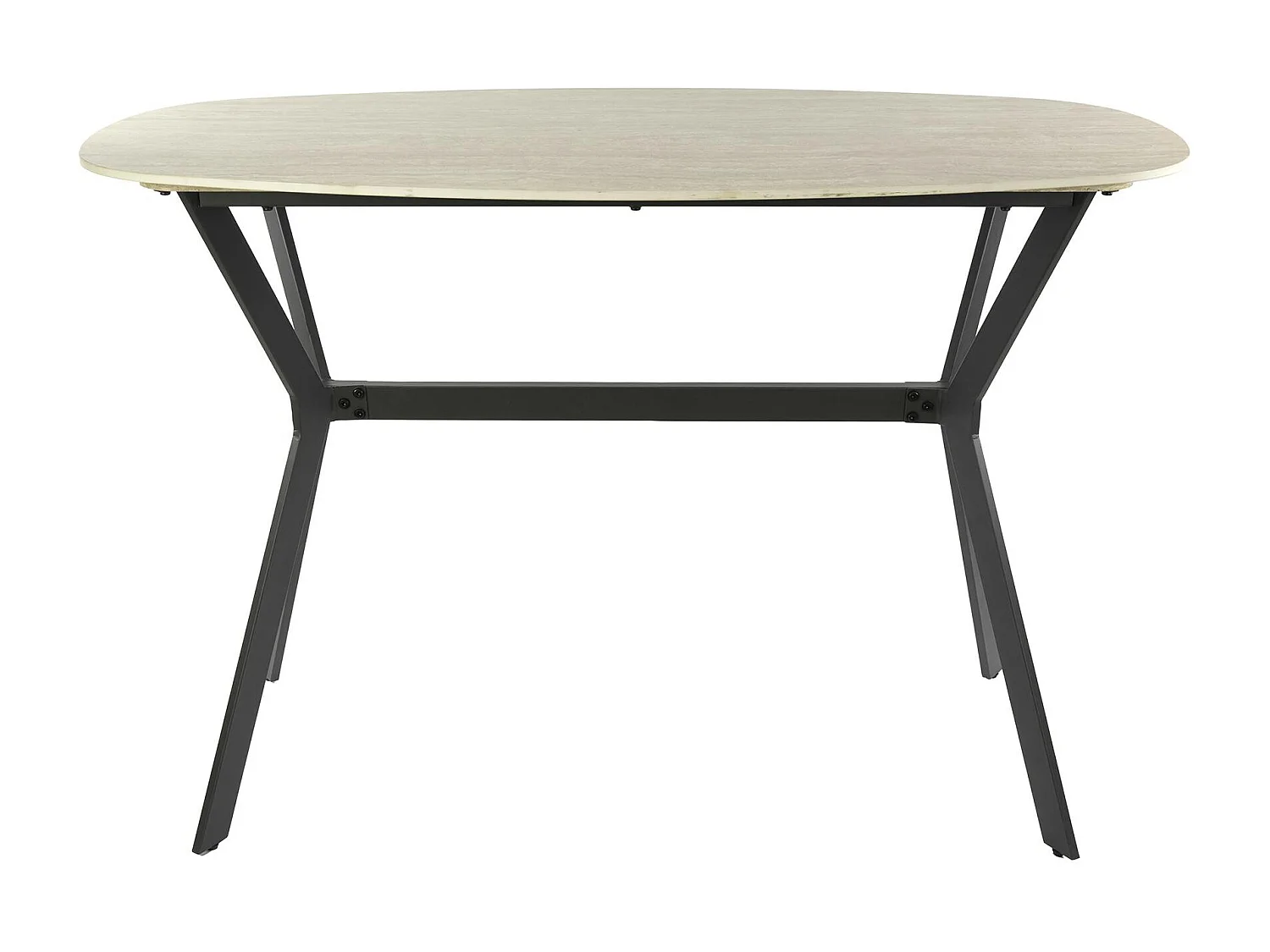 Table haute céramique effet travertin 140 cm ASCOLI