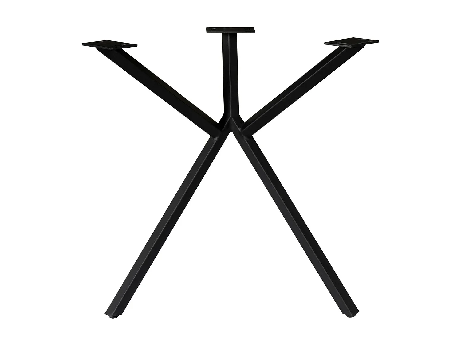 Pieds de table en métal noir pour table rectangulaire (lot de 2) RALF