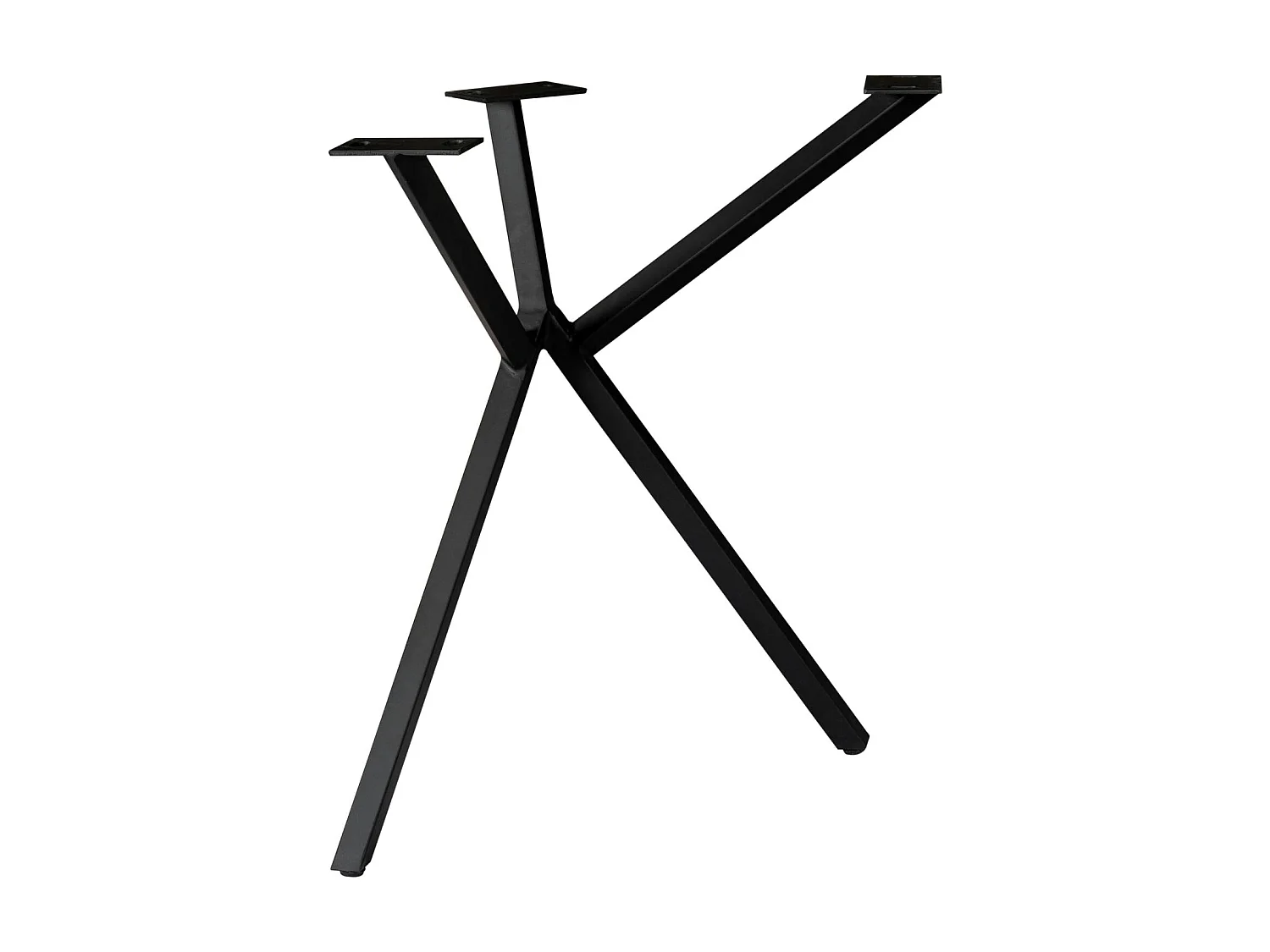 Pieds de table en métal noir pour table rectangulaire (lot de 2) RALF