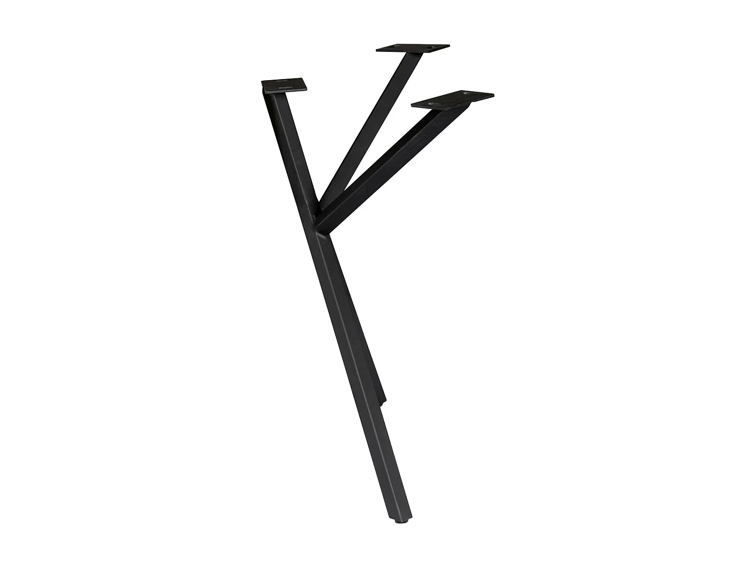 Pieds de table en métal noir pour table rectangulaire (lot de 2) RALF