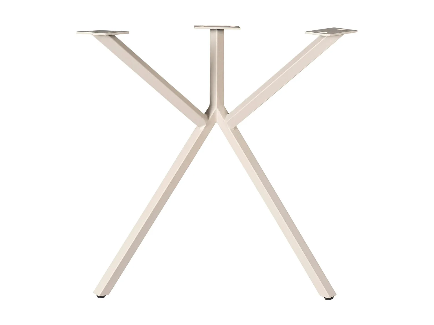 Pieds de table en métal sable pour table rectangulaire (lot de 2) RALF