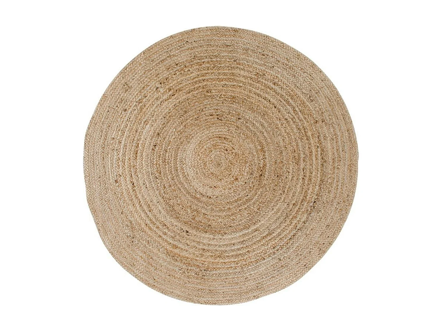 Tapis de salon rond en jute tressée ⌀120 cm FEZ