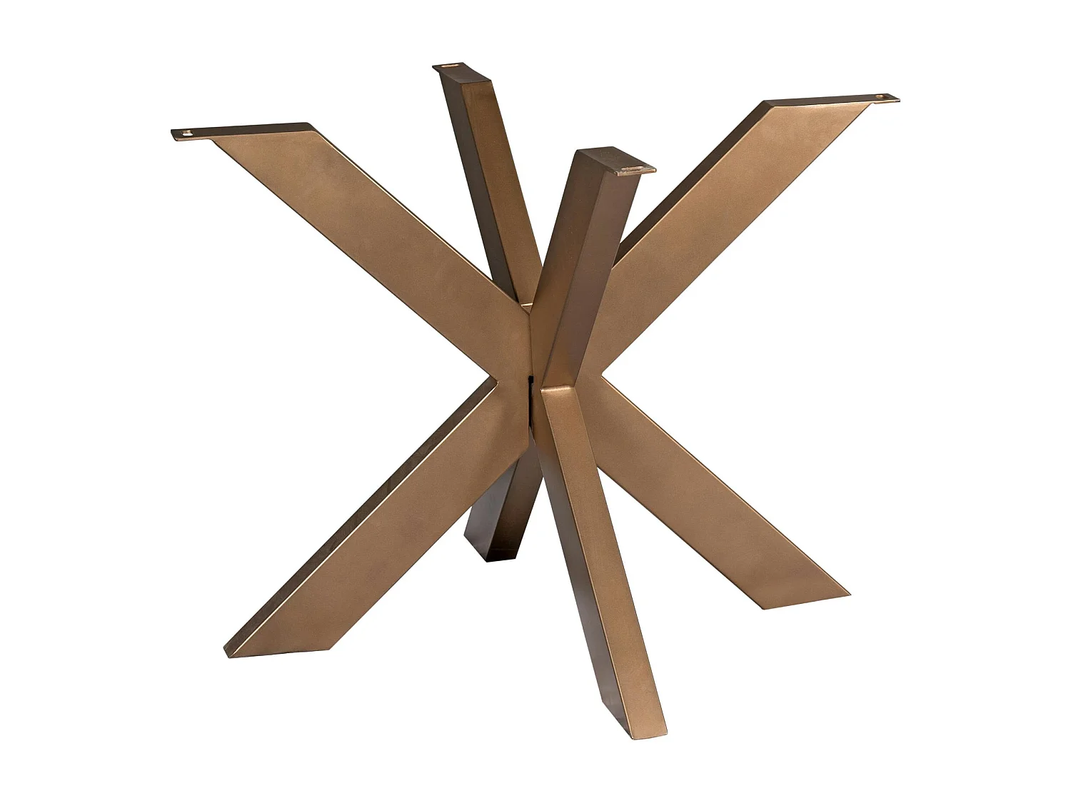 Pied de table mikado en métal bronze pour table ronde / carrée RALF