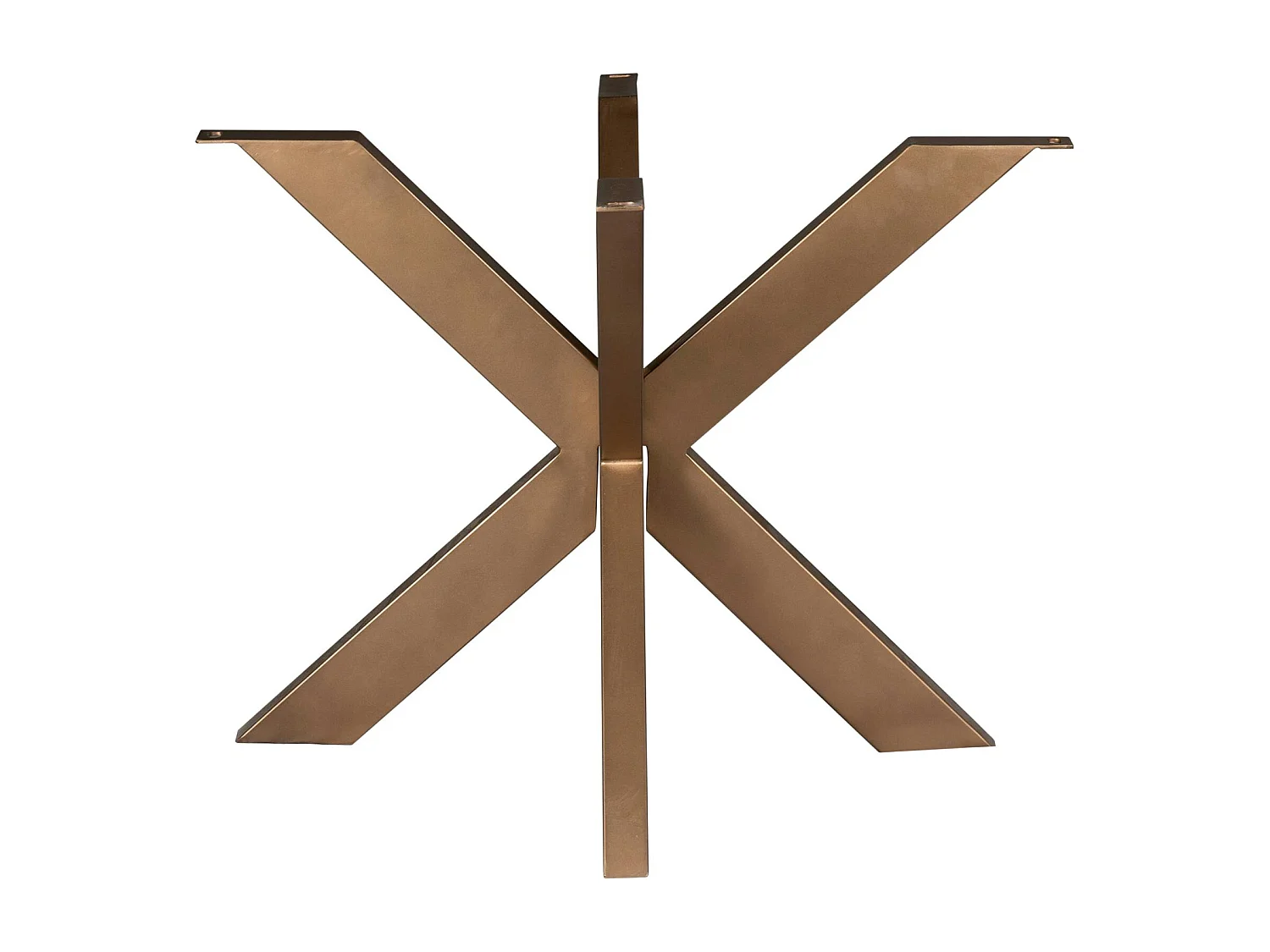 Pied de table mikado en métal bronze pour table ronde / carrée RALF