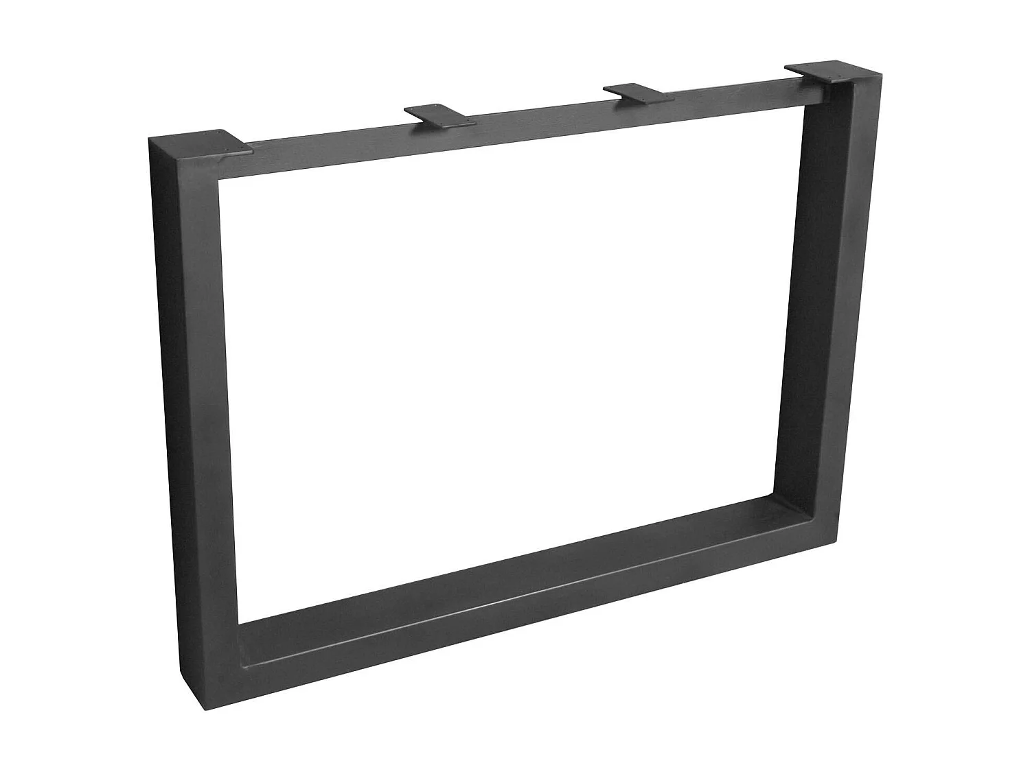 Pieds de table métal noir en U pour table rectangulaire (lot de 2) RALF