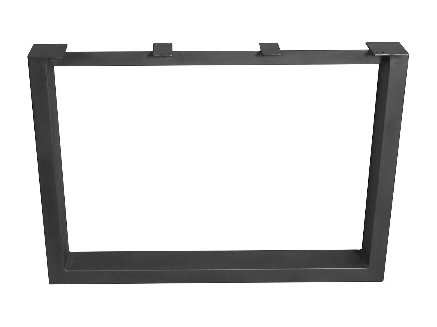 Pieds de table métal noir en U pour table rectangulaire (lot de 2) RALF