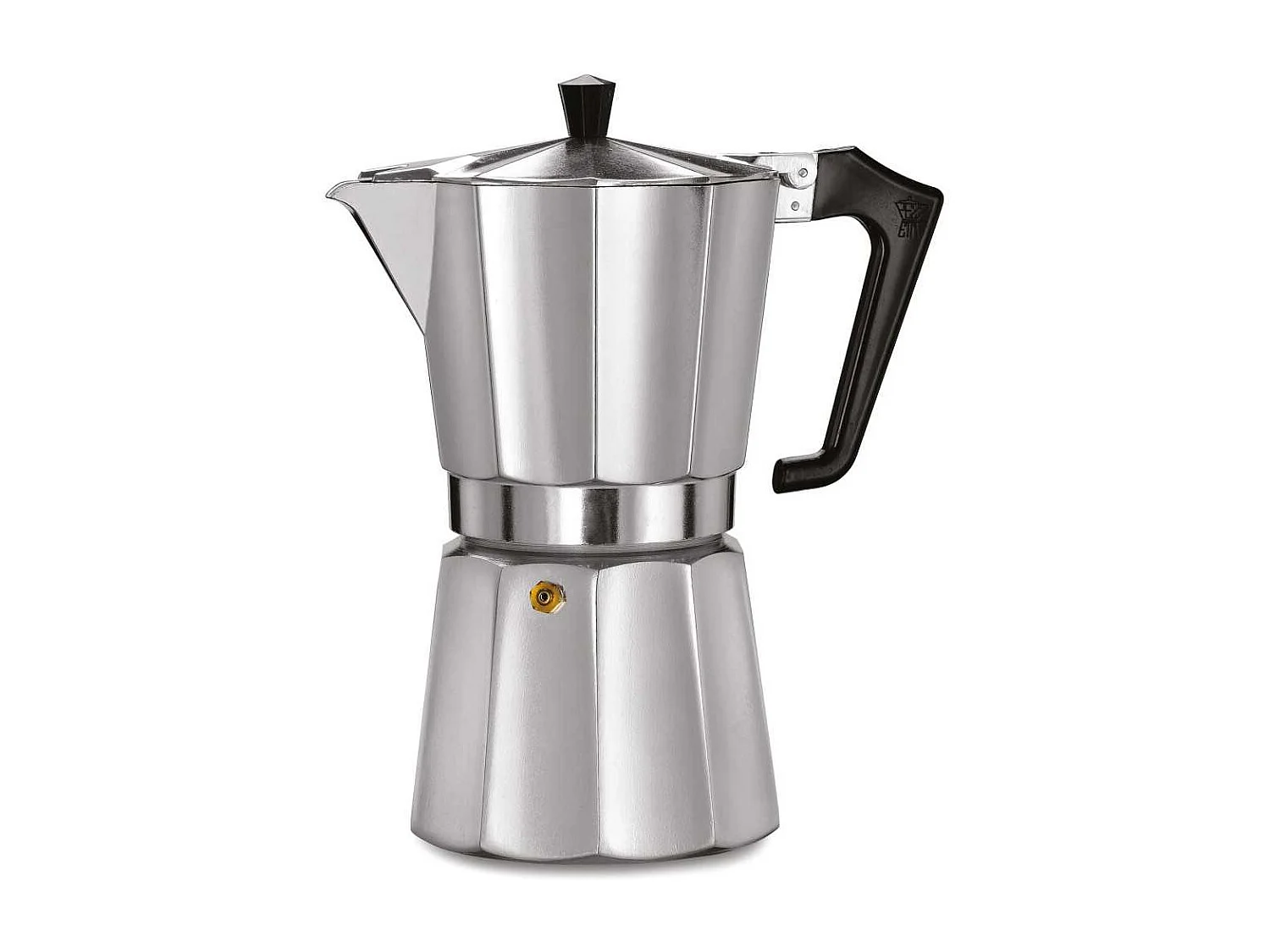 Italiaanse Koffiezetter Pezzetti Italexpress 9 Kopjes Mat Aluminium RVS Made in Italy