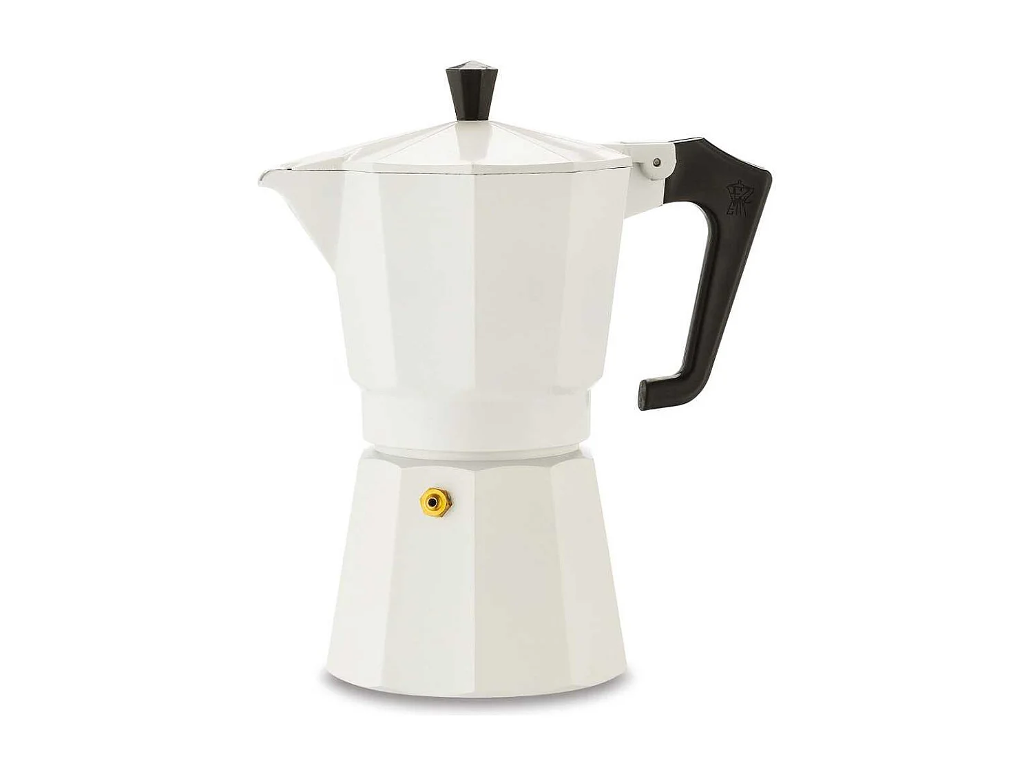 Italiaanse Pezzetti Italexpress Koffiezetter 6 kopjes Mat Wit Aluminium - Traditionele Aromatische Koffie