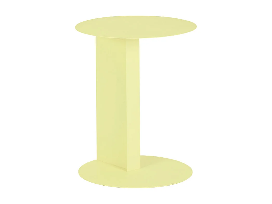 Jimy - Table d'appoint en métal H50cm - Jaune