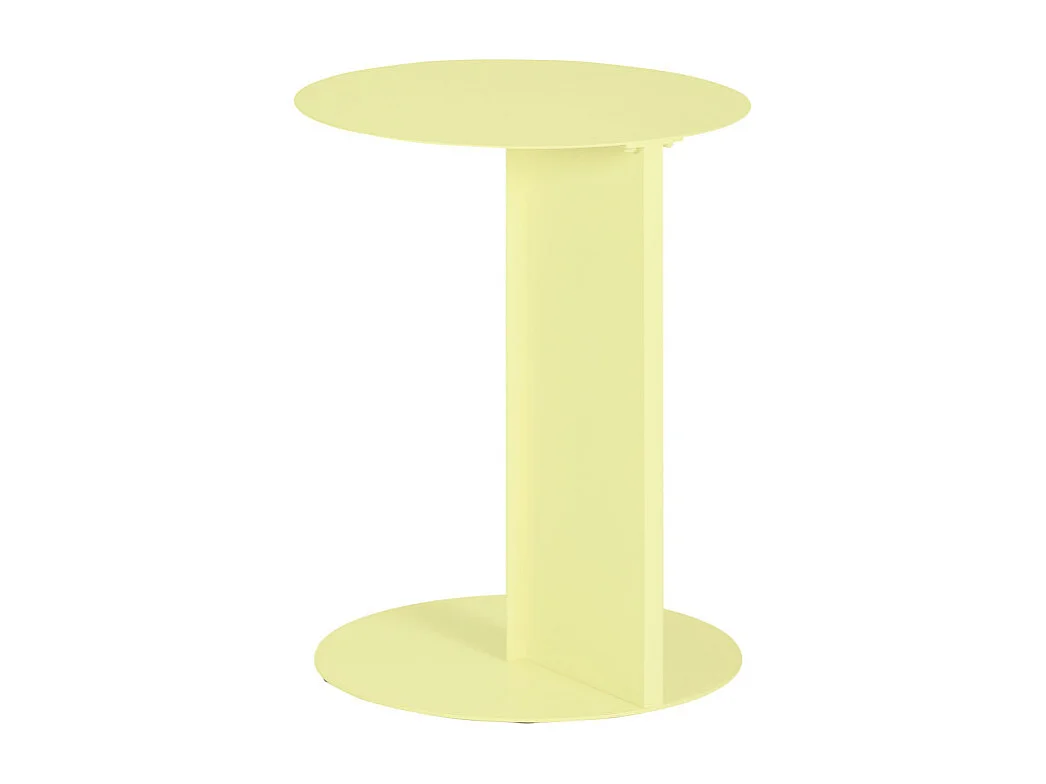Jimy - Table d'appoint en métal H50cm - Jaune