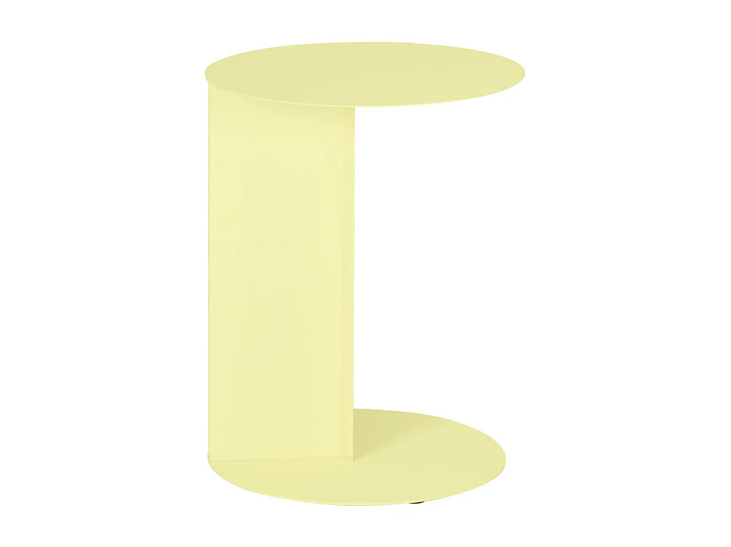 Jimy - Table d'appoint en métal H50cm - Jaune