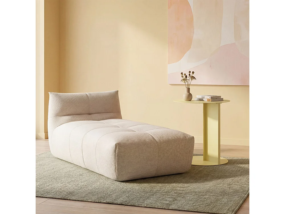 Jimy - Table d'appoint en métal H50cm - Jaune