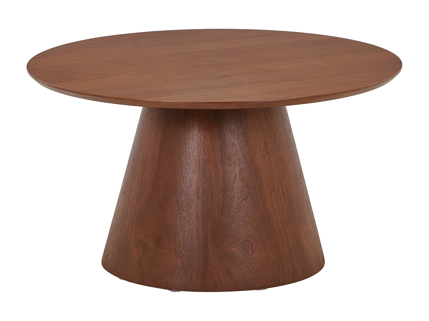 Table basse placage noyer - Naturel foncé - ANTALIZA