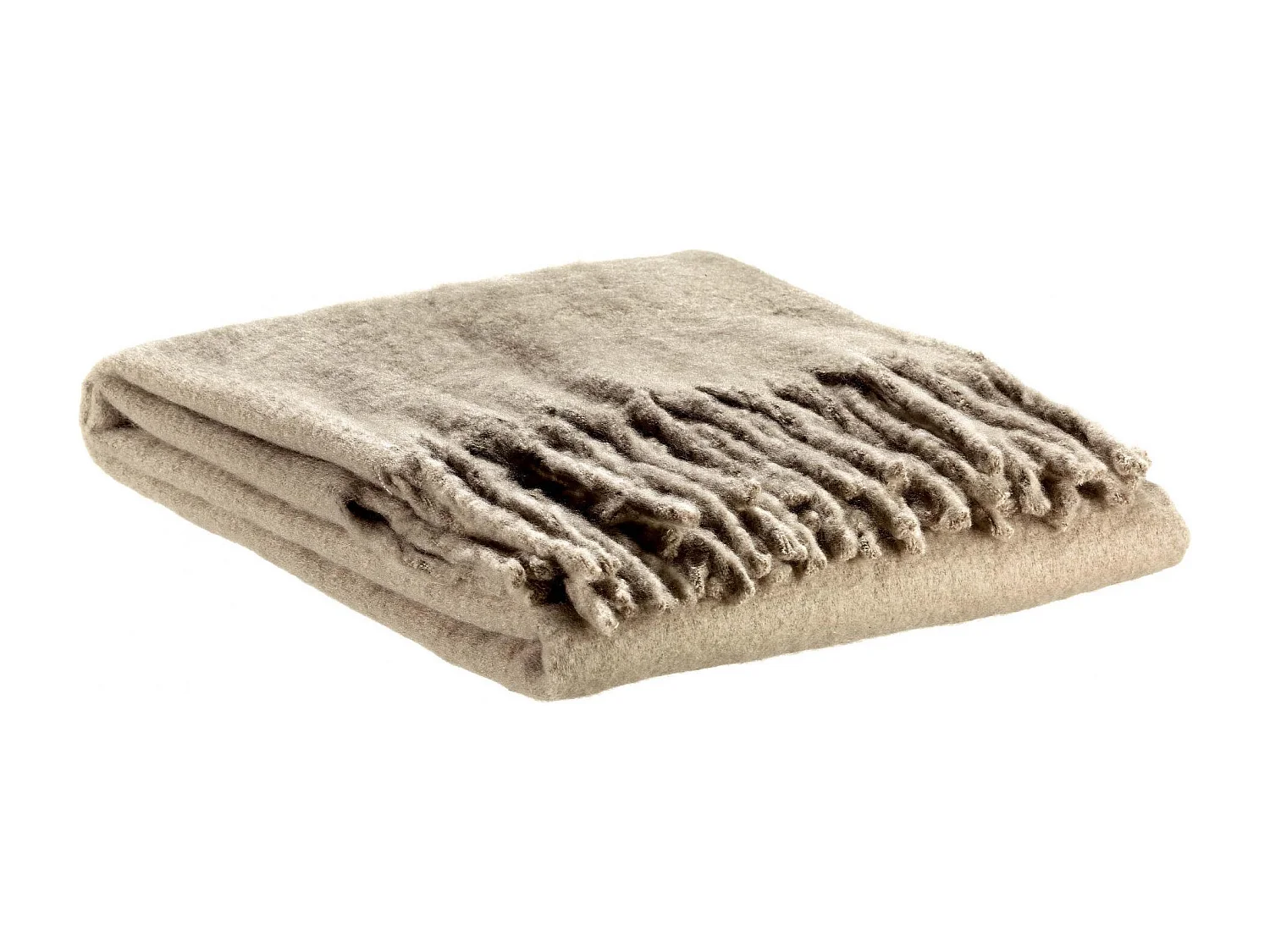 Recycelte einfarbige Decke Isabel