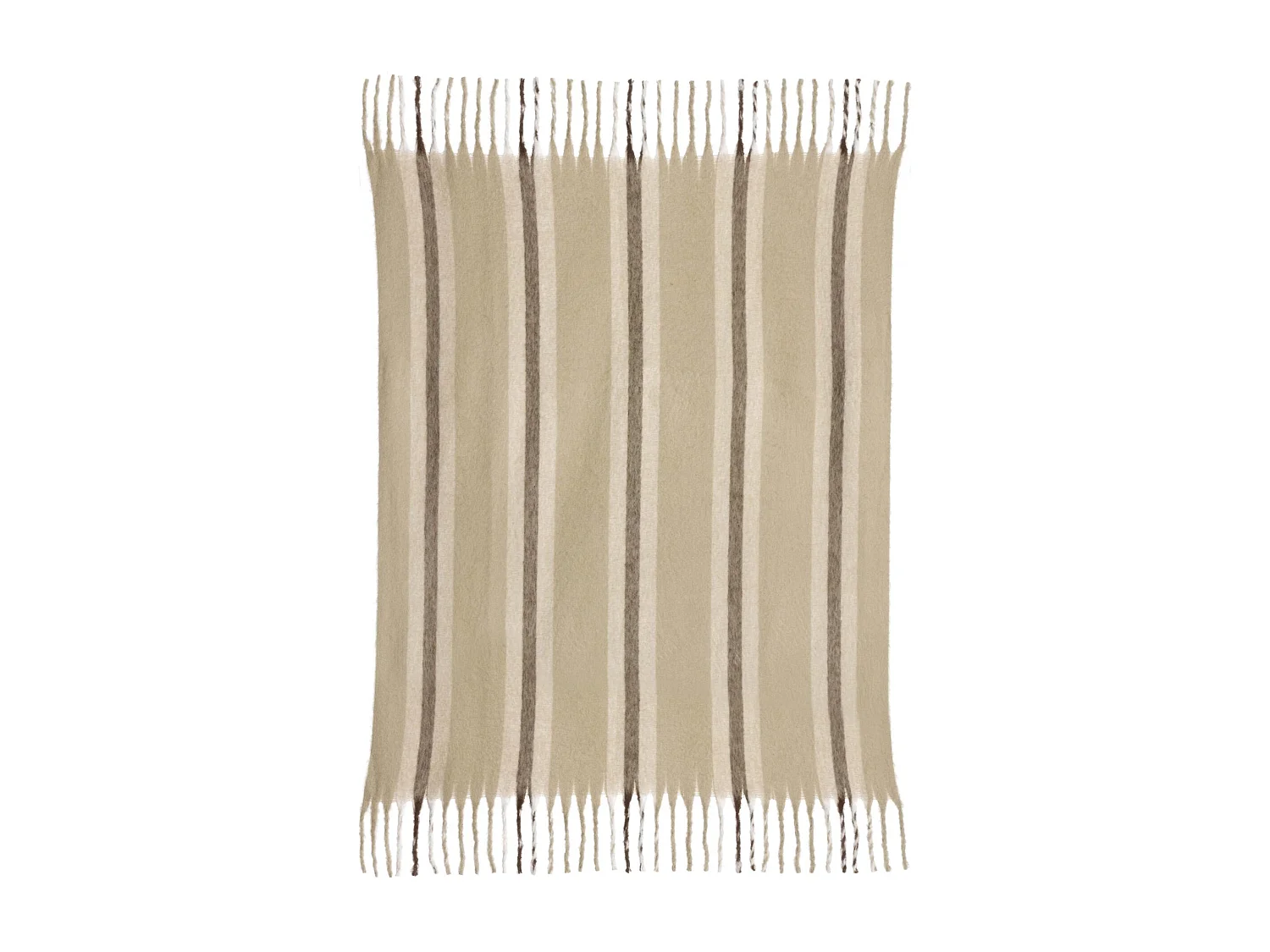 Recycelte gestreifte Wohndecke Isabel Wolke 130 x 160 cm