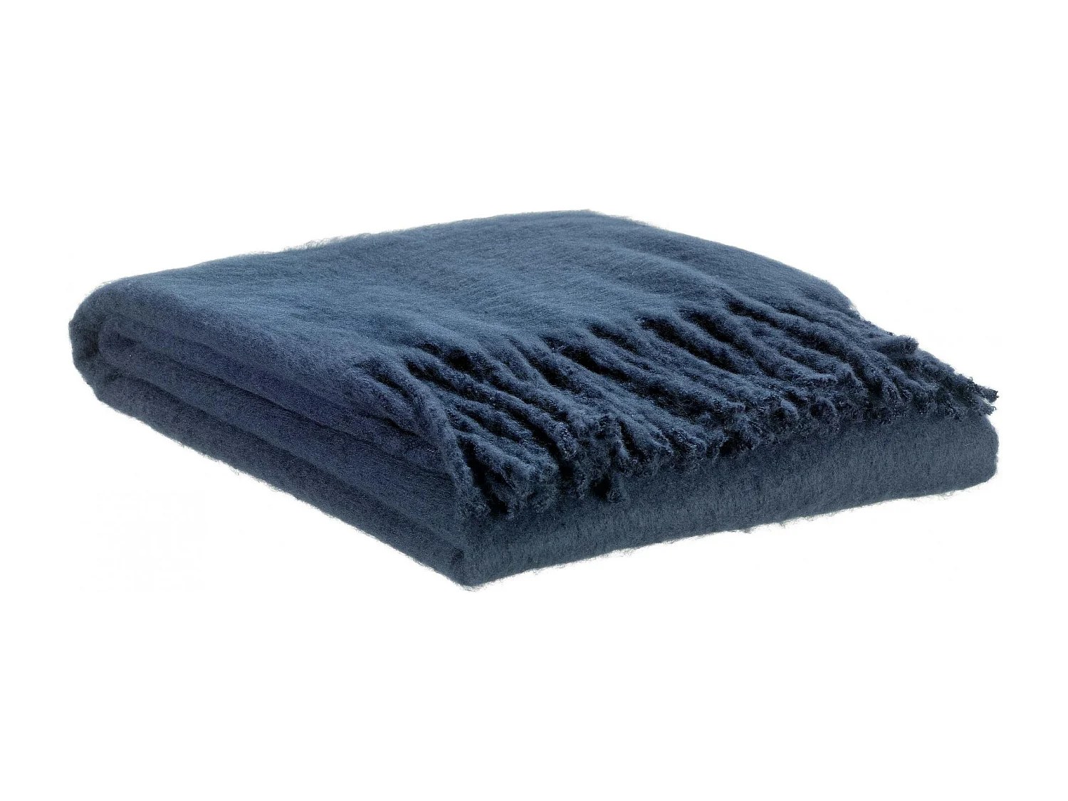 Recycelte einfarbige Decke Isabel