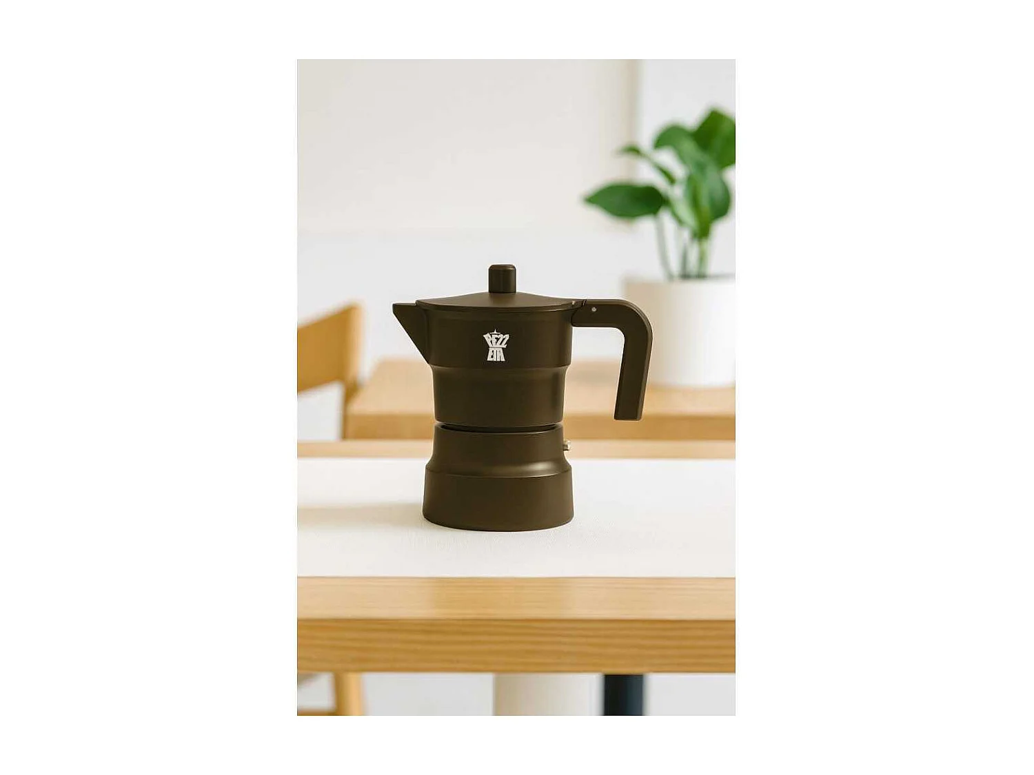 Italiaanse koffiemaker Pezzetti SolidExpress 6 kopjes Aluminium Mat Kaki afwerking