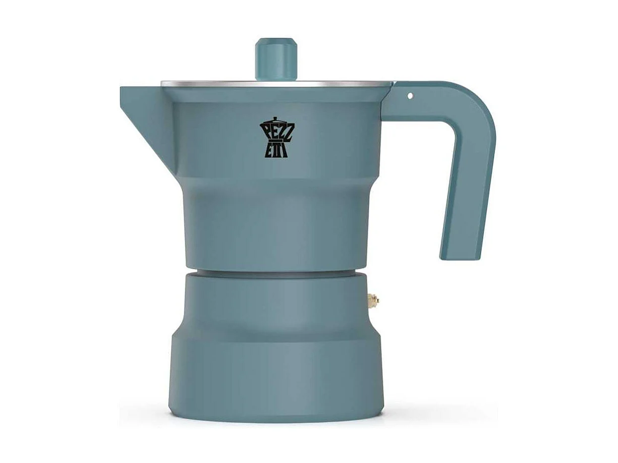 Italiaanse Koffiezetter Pezzetti SolidExpress Aluminium 6 Kopjes Groen - Authentieke en Intense Espresso