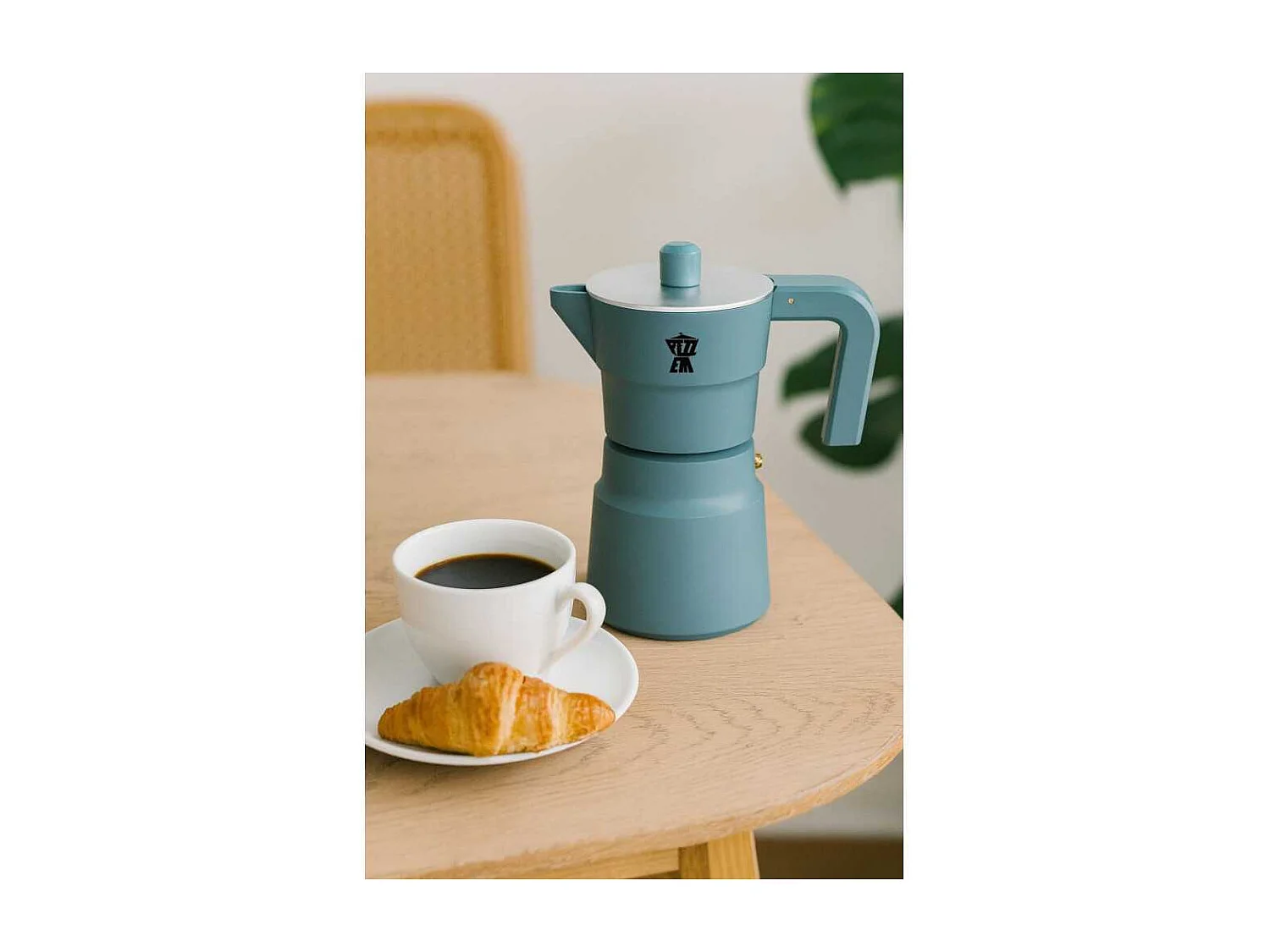 Italiaanse Koffiezetter Pezzetti SolidExpress Aluminium 6 Kopjes Groen - Authentieke en Intense Espresso