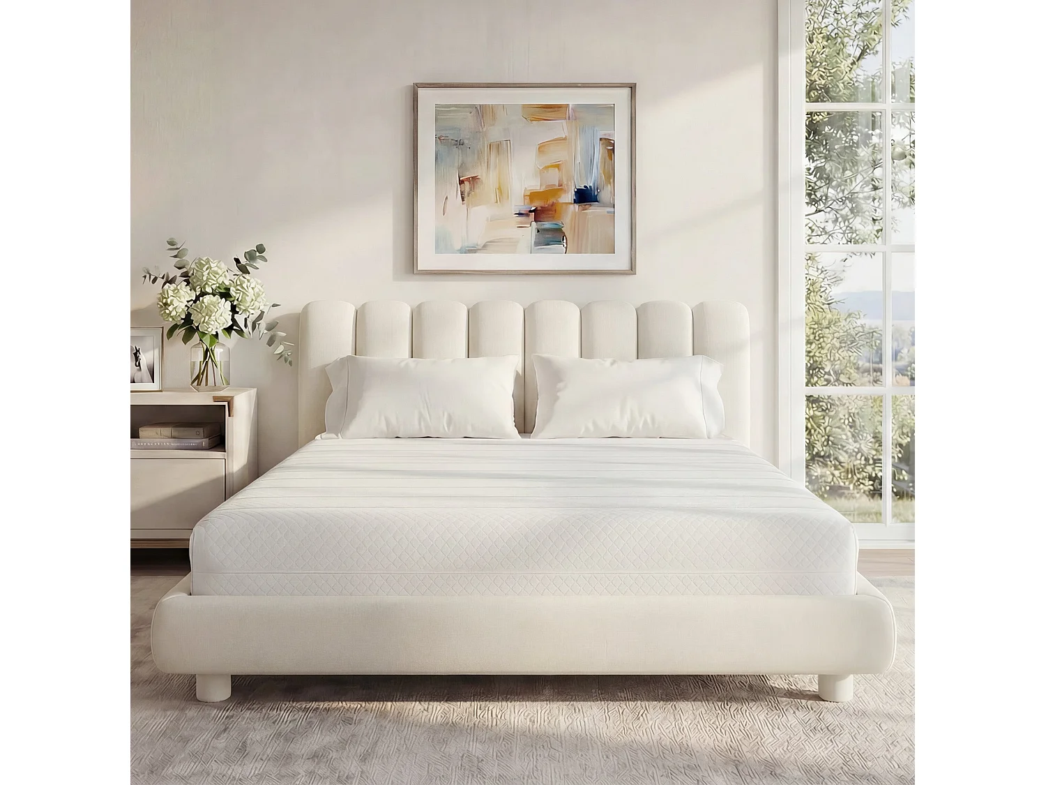 Matelas 160x200cm Ressorts ensachés soutien medium épaisseur 20 cm