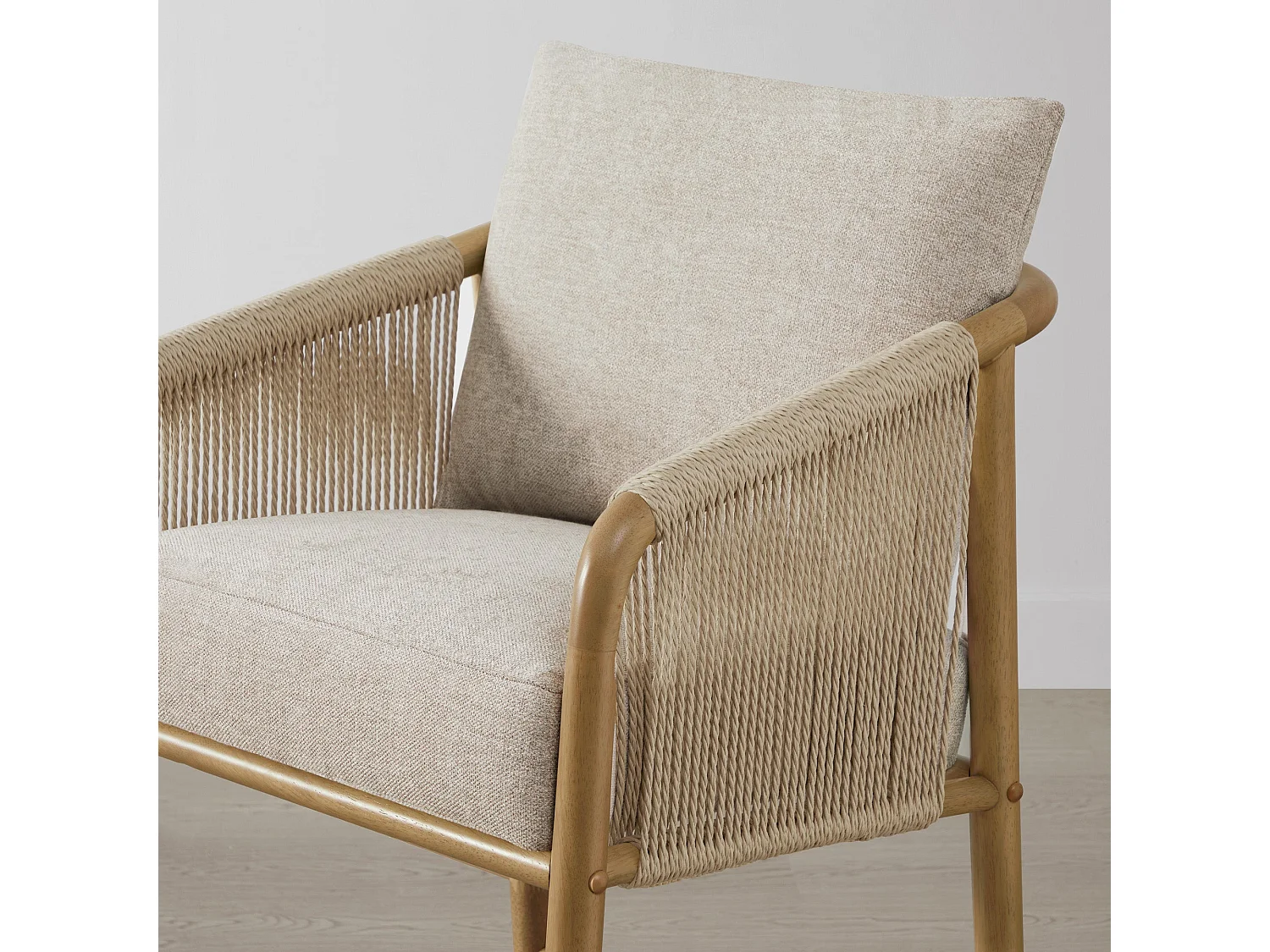 Lot de 2 tabourets de bar, assise rembourrée tissu, dossier accoudoirs,pour îlot et bar-Marron