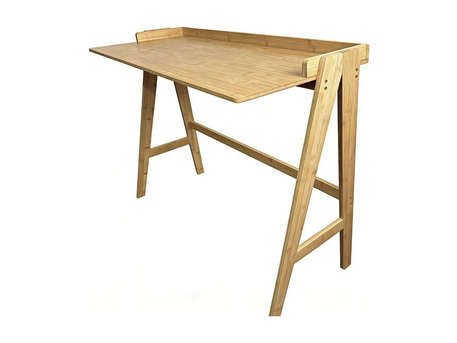 Mesa de estudo Take Bamboo na cor marrom, 81x107x47 cm
