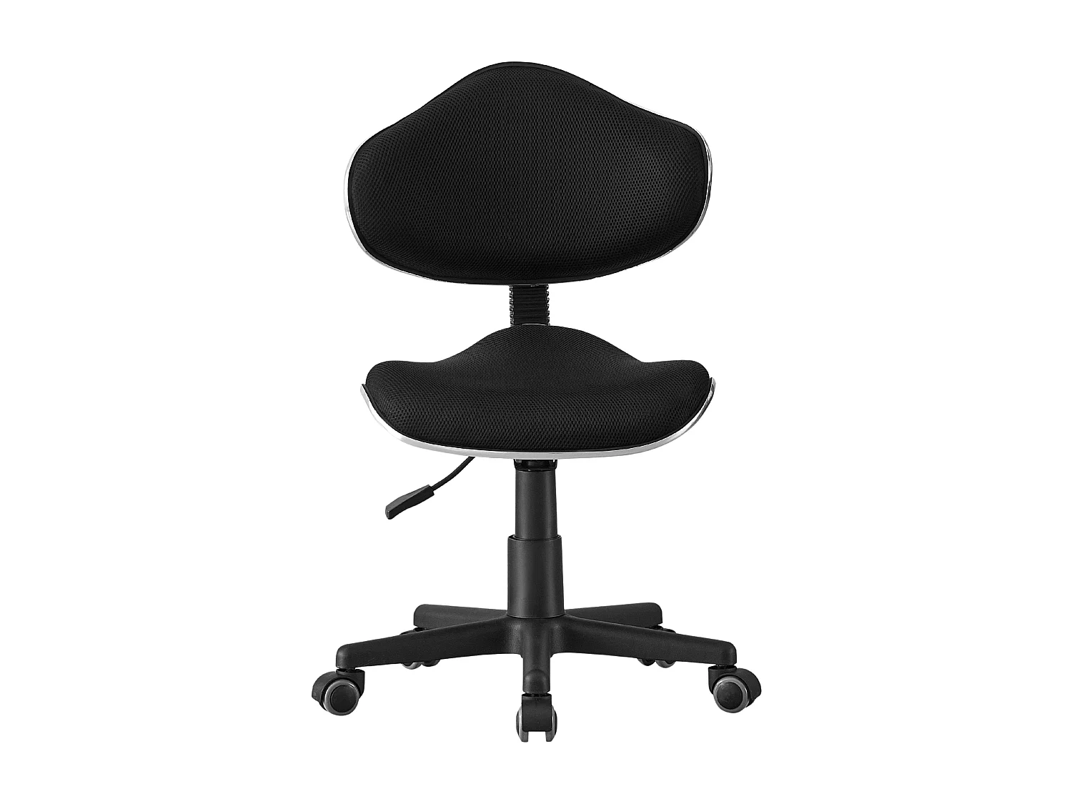 Cadeira de escritório giratória Argonaut preta, ajuste de altura, poliéster, 58x82x57 cm
