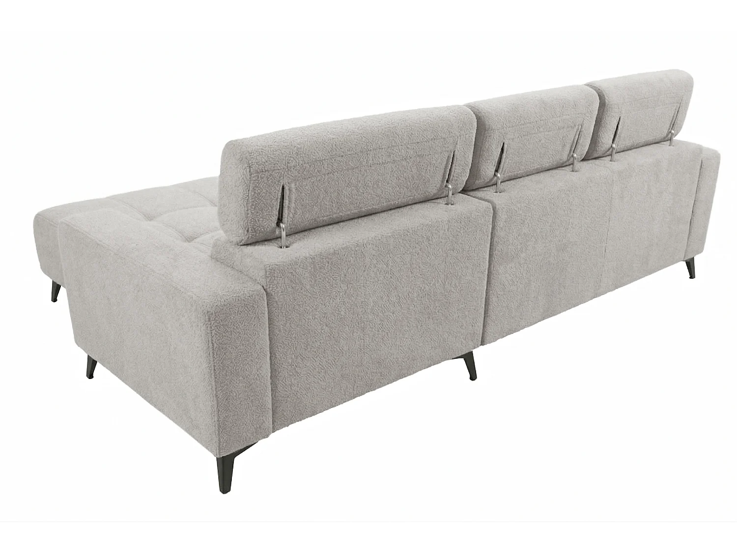 Nicolette - Canapé d’angle moderne avec fonction relax électrique