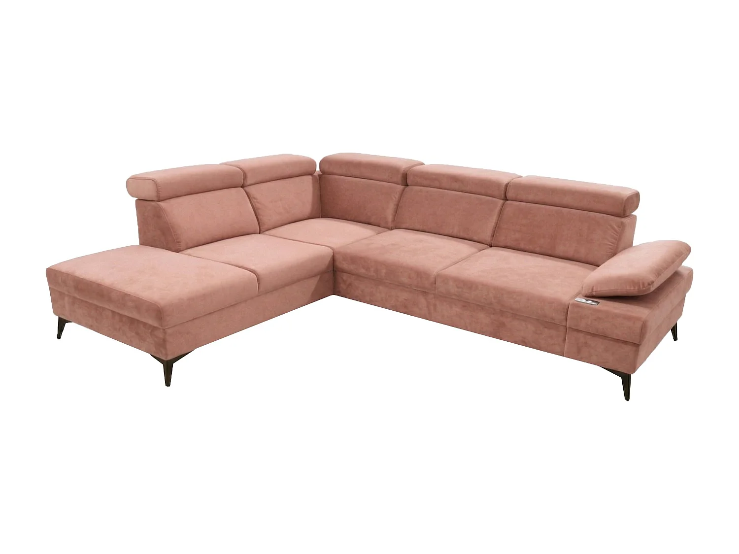 Canapé d’angle moderne Vigo avec fonction RELAX et appuie-têtes réglables – idéal pour le salon