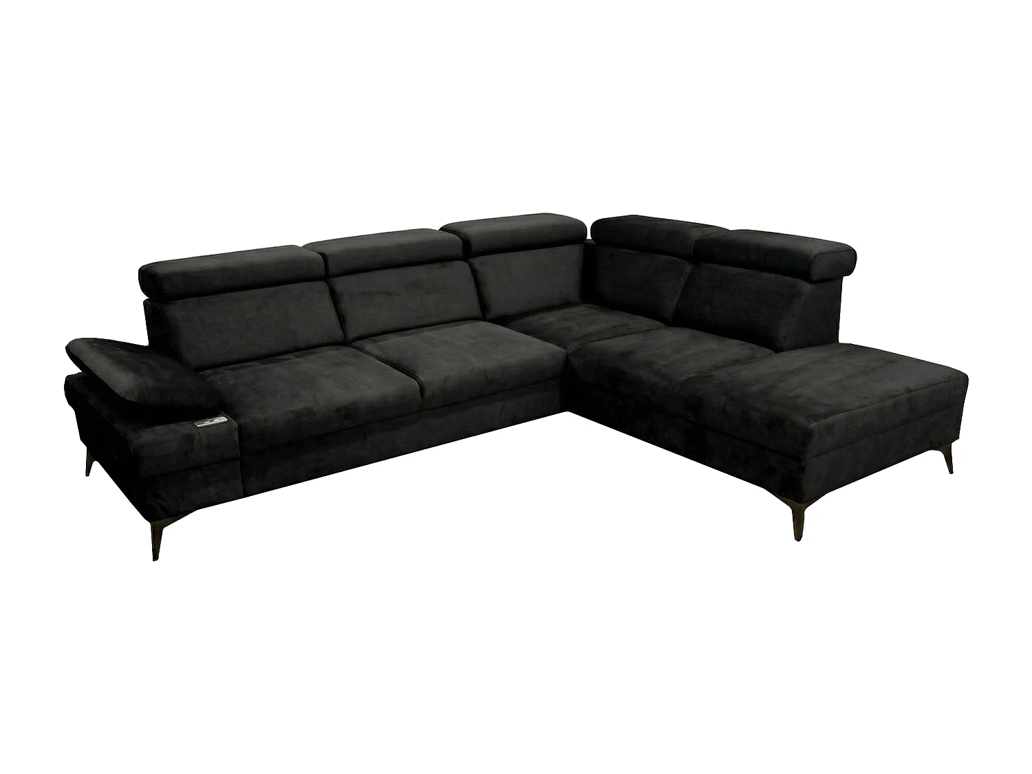 Canapé d’angle moderne Vigo avec fonction RELAX et appuie-têtes réglables – idéal pour le salon